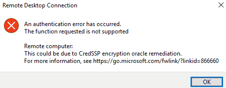 Windows RDP CredSSP Hatası ve Çözümü